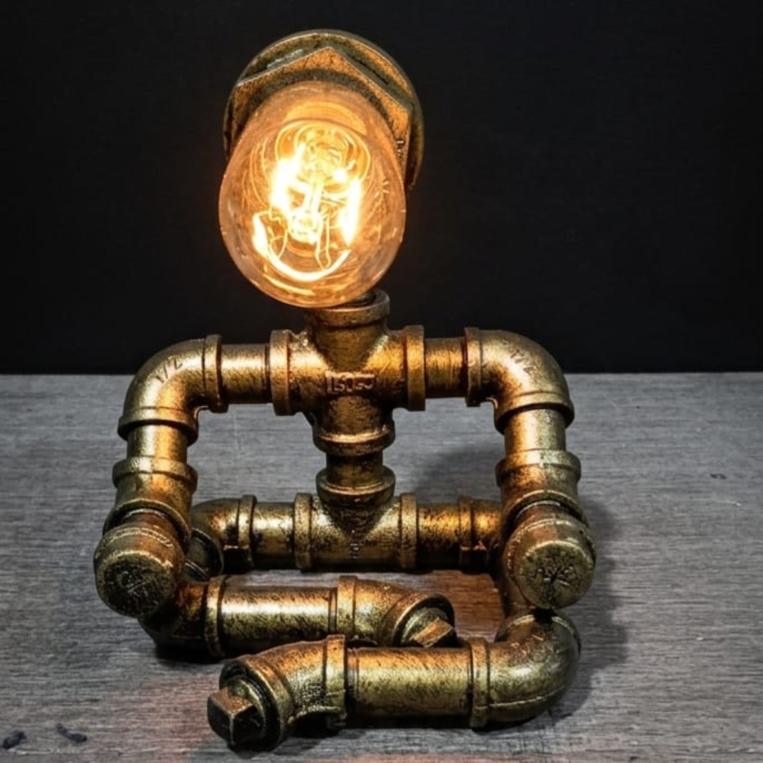 Yoga Seated Pipe Lamp Yoga Seated Pipe Lamp