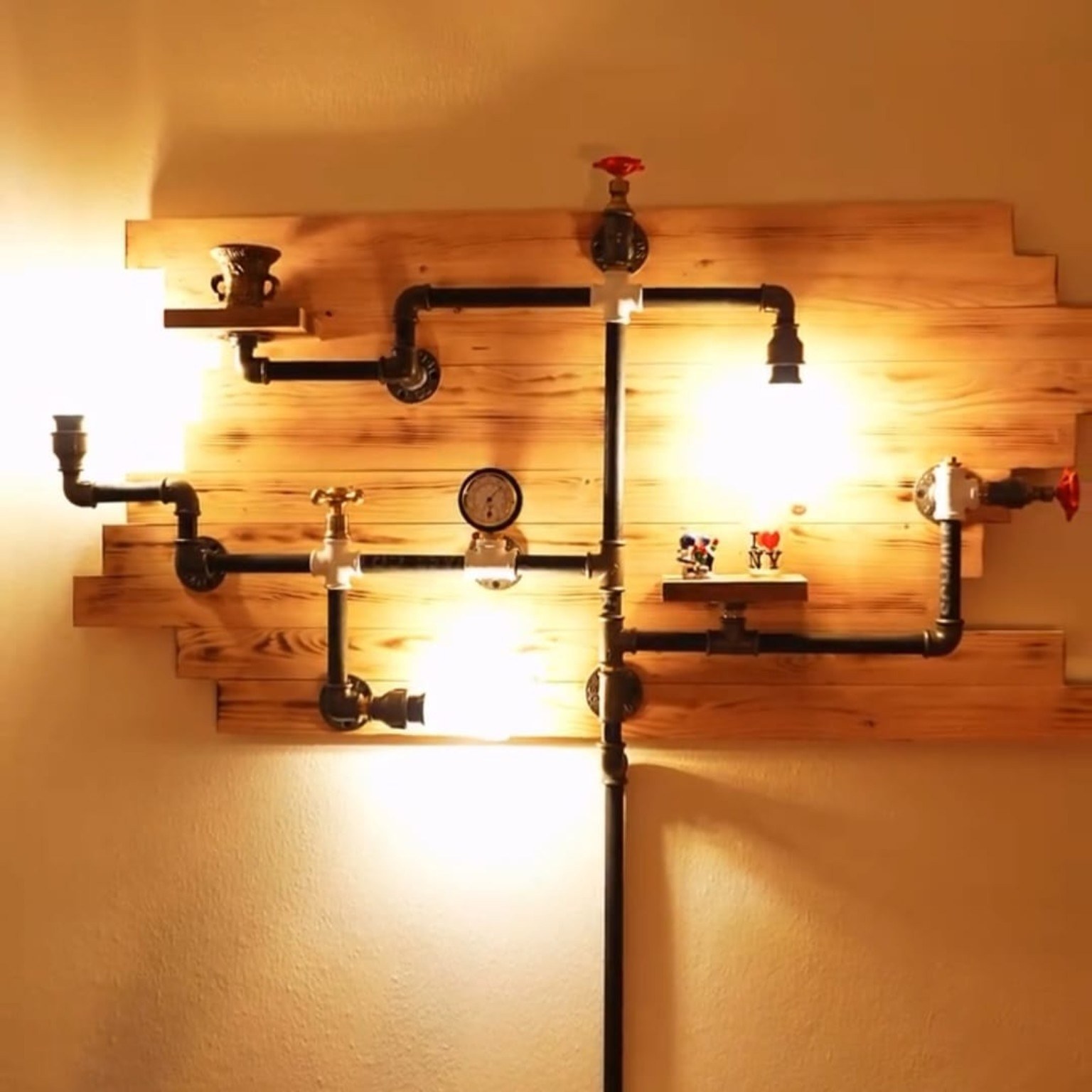 Large Wall Pipe Lighting System Large Wall Pipe Lighting System
